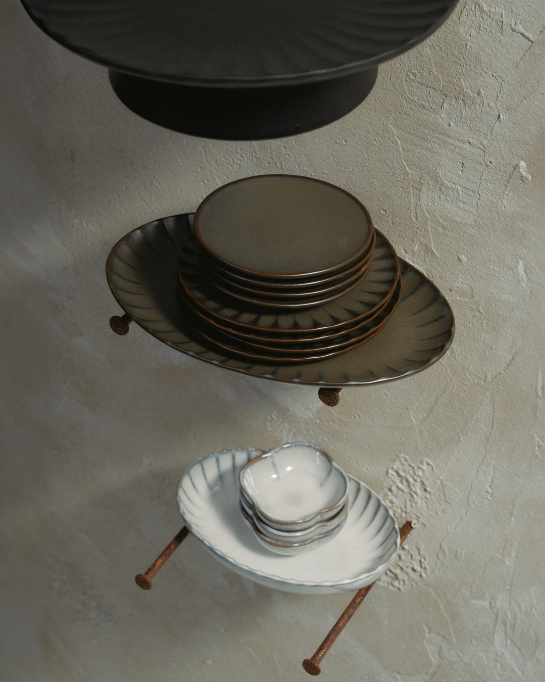 Bord XS Groen Inku - Set van 4