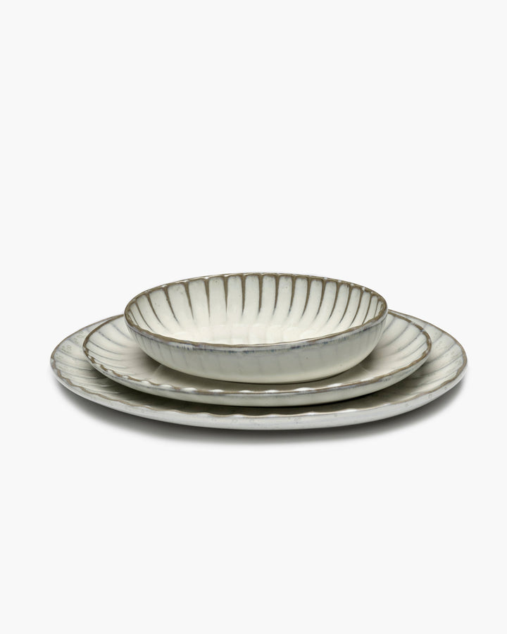 Ovaal Bord S Wit Inku - Set van 2