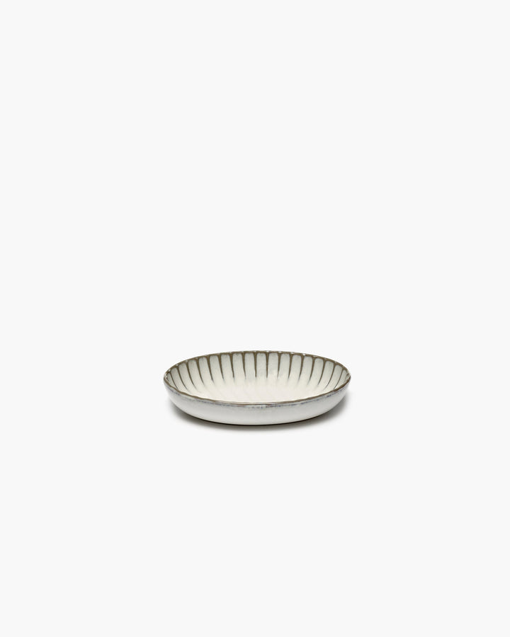Serveerkom Ovaal S Wit Inku - Set van 2