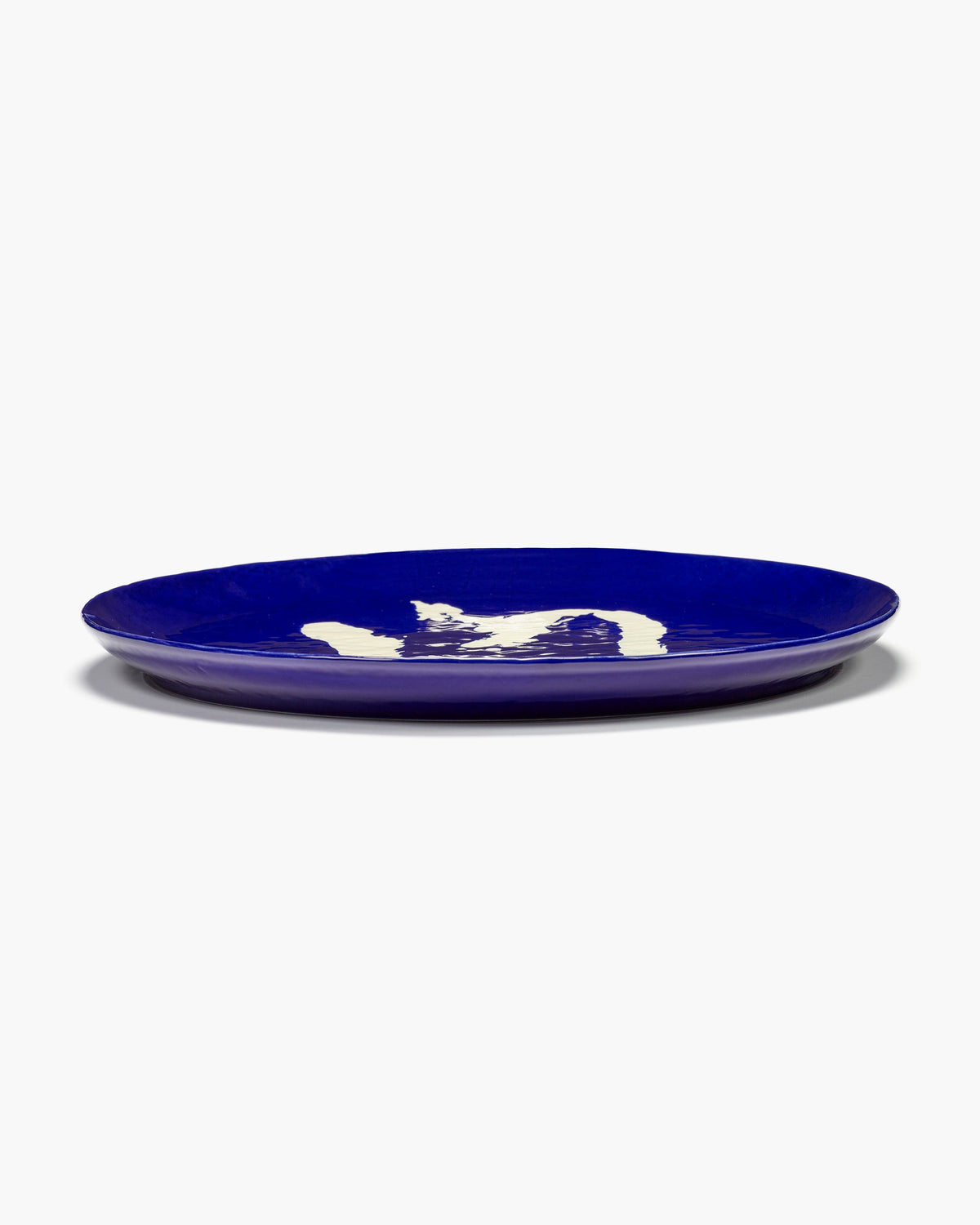 Serveerschaal L Donkerblauw Paprika Wit Feast