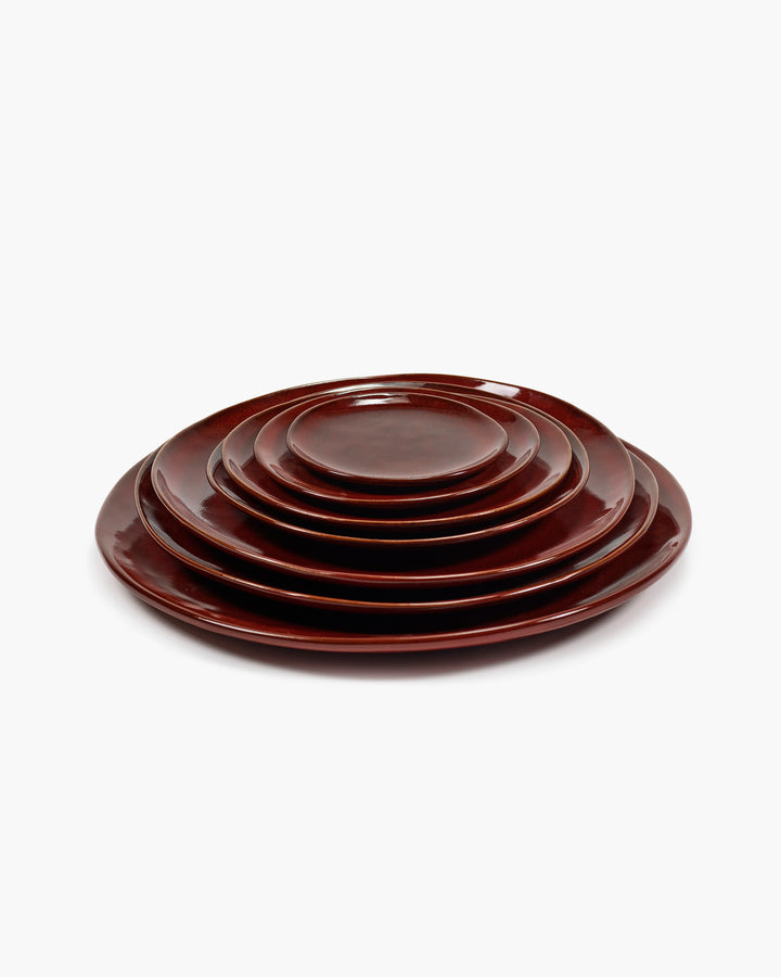 Serax - Marie Michielssen - Bord M Venetian Red La Mère - Set van 2