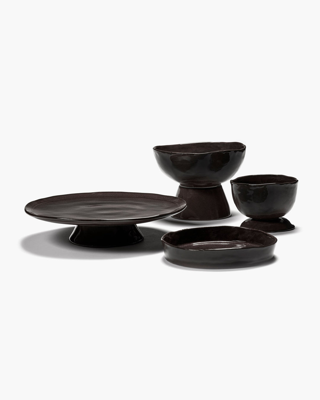 Diep Bord S Ebony La Mère - Set van 2