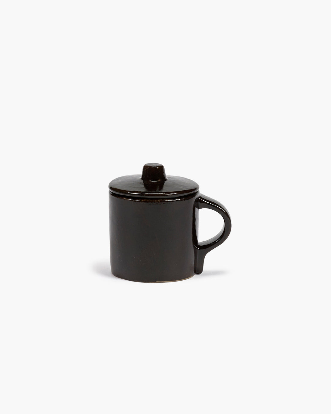 Espressokop met Deksel Ebony La Mère - Set van 2