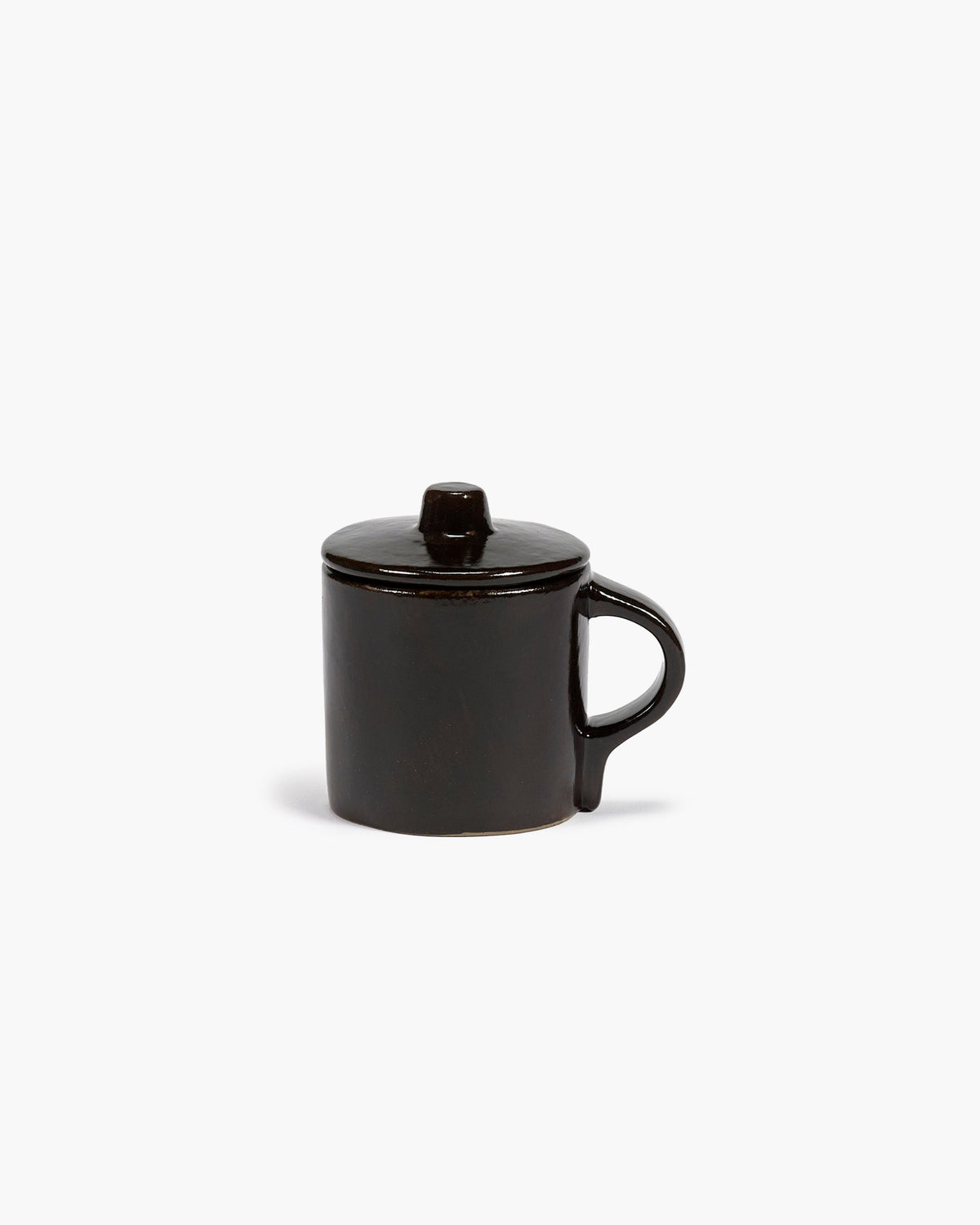 Espressokop met Deksel Ebony La Mère - Set van 2