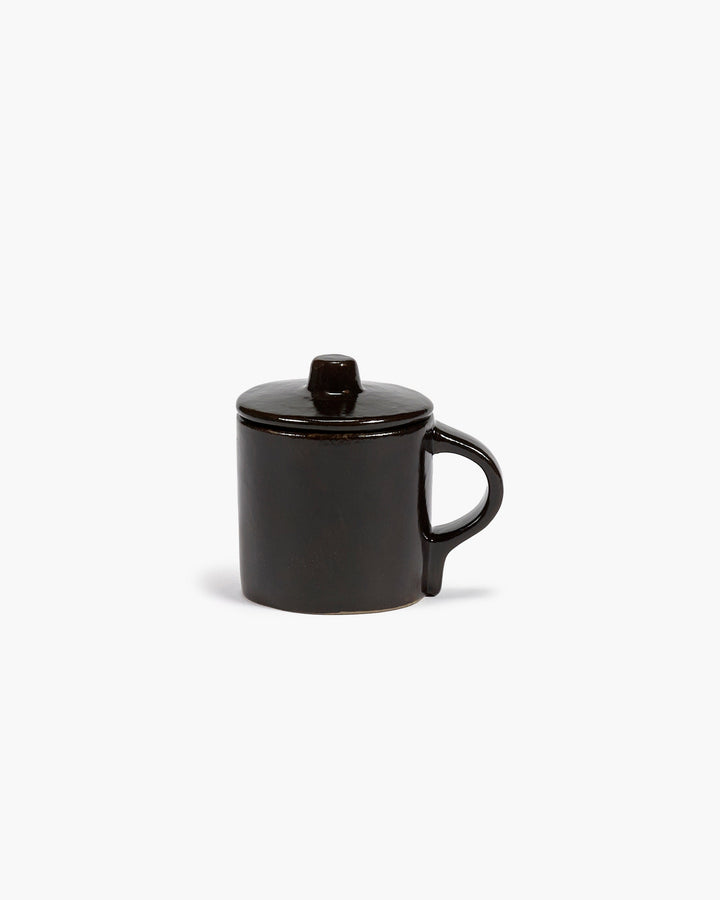 Espressokop met Deksel Ebony La Mère - Set van 2
