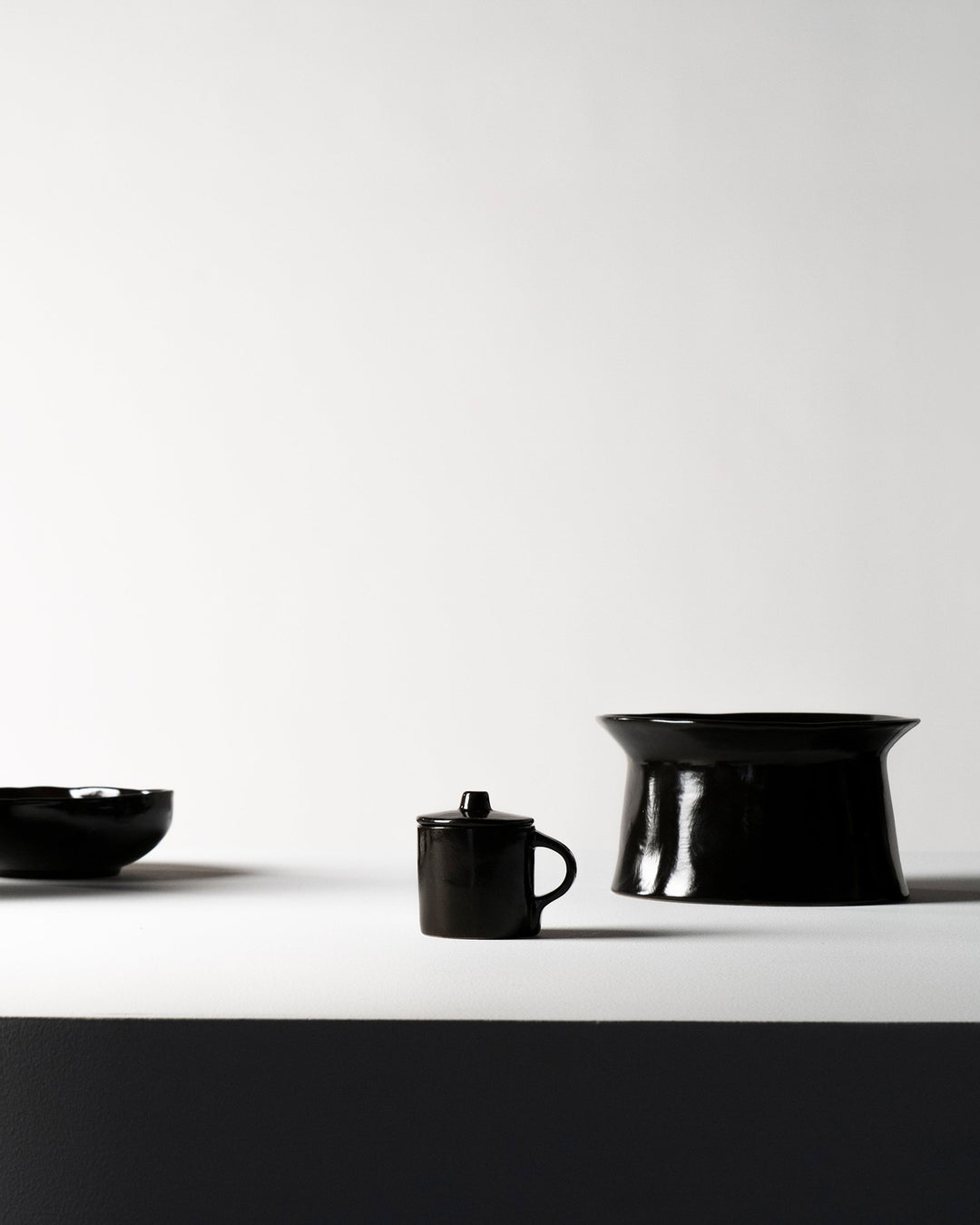 Espressokop met Deksel Ebony La Mère - Set van 2