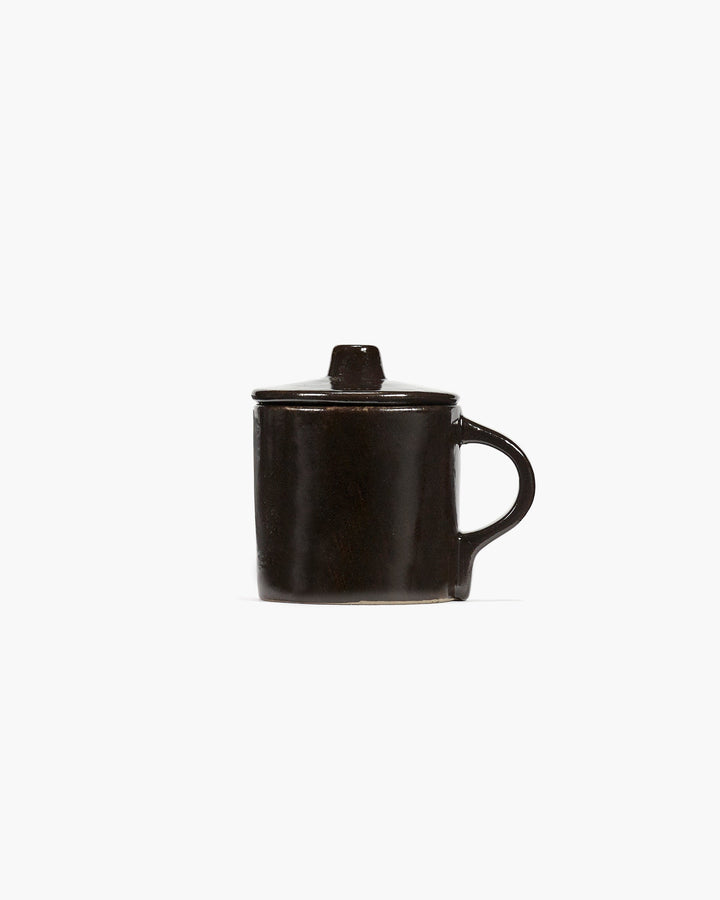 Espressokop met Deksel Ebony La Mère - Set van 2