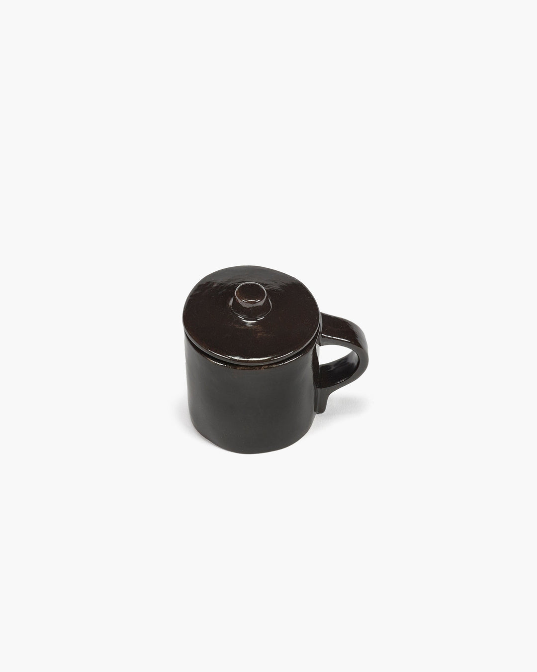 Espressokop met Deksel Ebony La Mère - Set van 2