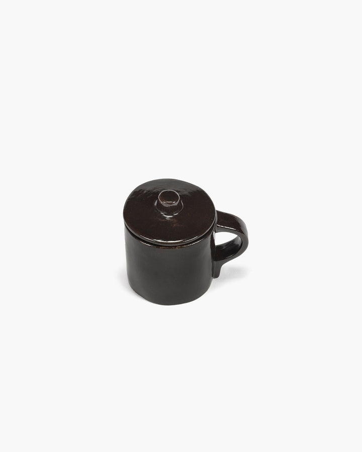 Espressokop met Deksel Ebony La Mère - Set van 2
