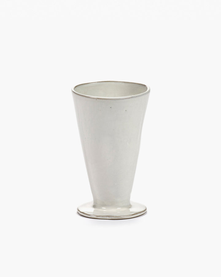 Beker op Voet Off White La Mère - Set van 2