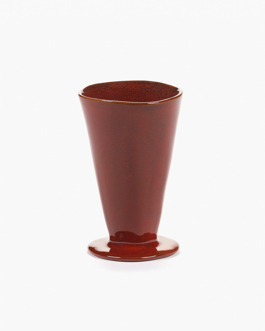 Beker op Voet Venetian Red La Mère - Set van 2