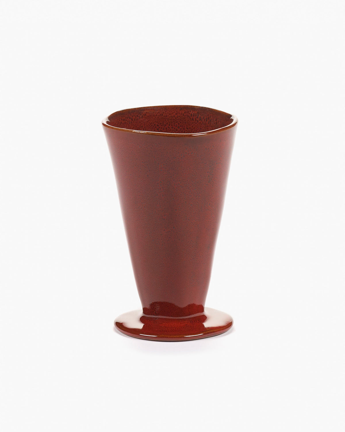 Beker op Voet Venetian Red La Mère - Set van 2