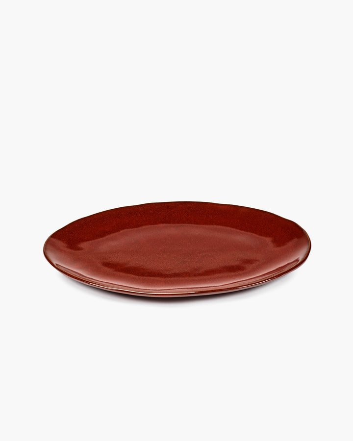 Serax - Marie Michielssen - Ovalen Bord Venetian Red La Mère - Set van 2