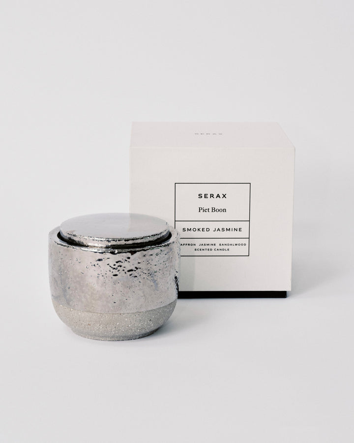 Geurkaars L Zilver Smoked Jasmine