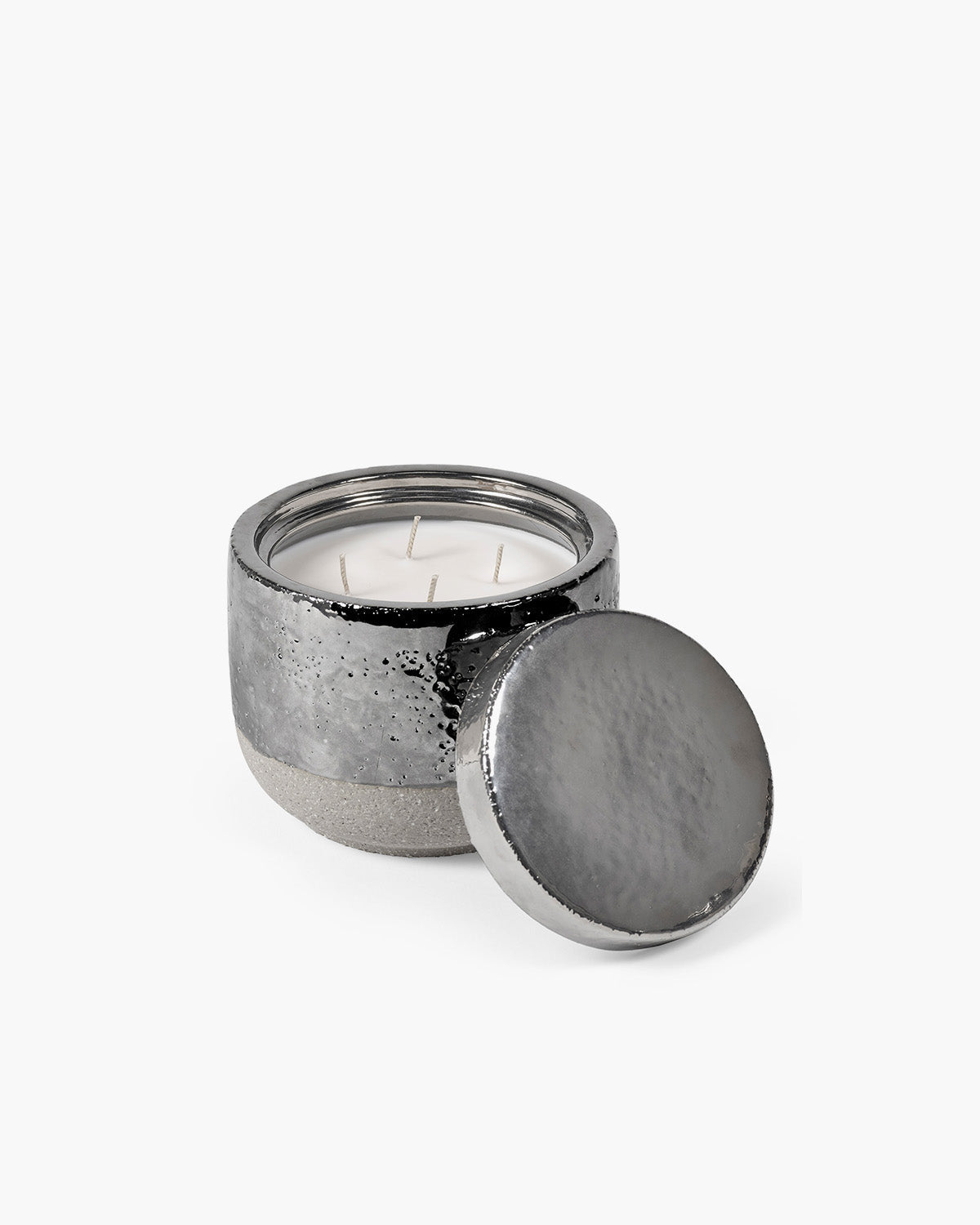 Geurkaars L Zilver Smoked Jasmine