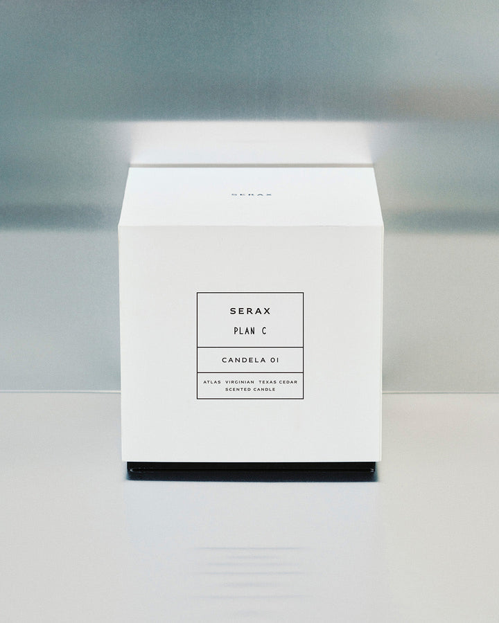 Geurkaars S Blauw Zwart Candela 01