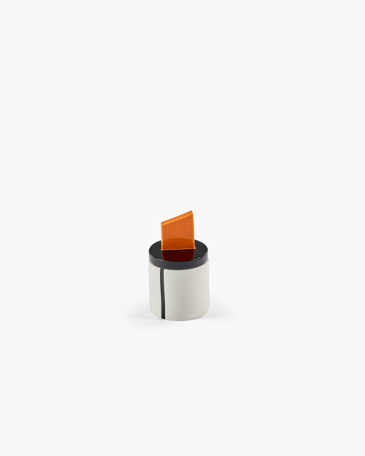 Geurkaars S Zwart Oranje Candela 02
