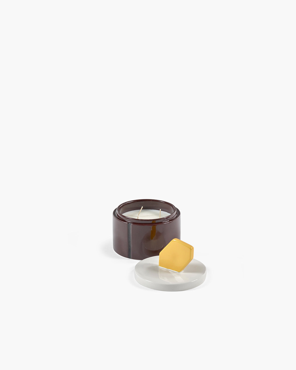 Geurkaars M Bordeaux Geel Candela 03