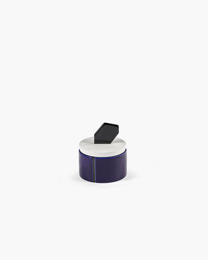 Geurkaars M Blauw Zwart Candela 01