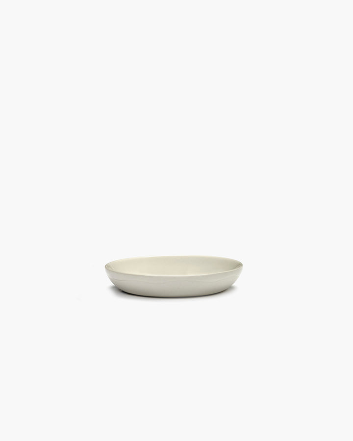 Schotel S Wit Stripes Blauw Feast - Set van 4
