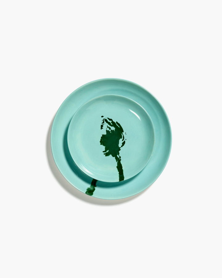Bord XS Azuur Artisjok Groen Feast - Set van 4