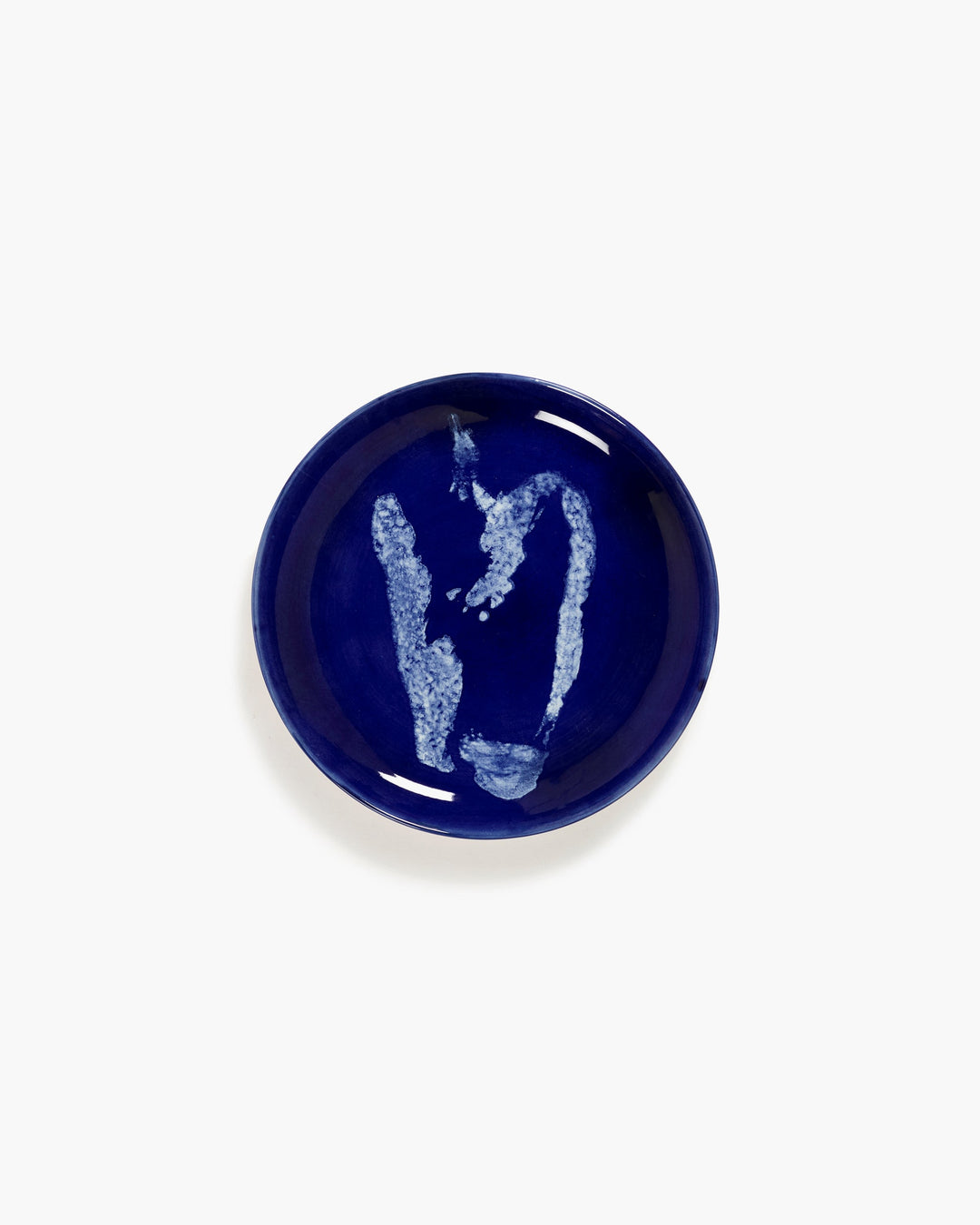 Bord S Donkerblauw Paprika Wit Feast - Set van 2