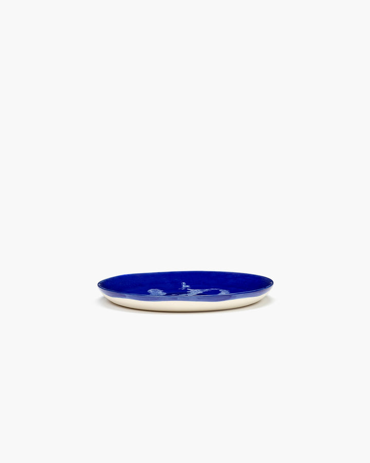 Bord S Donkerblauw Paprika Wit Feast - Set van 2