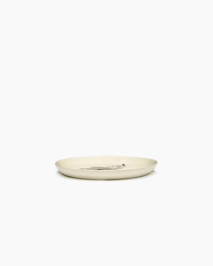 Bord S Wit Artisjok Blauw Feast - Set van 2