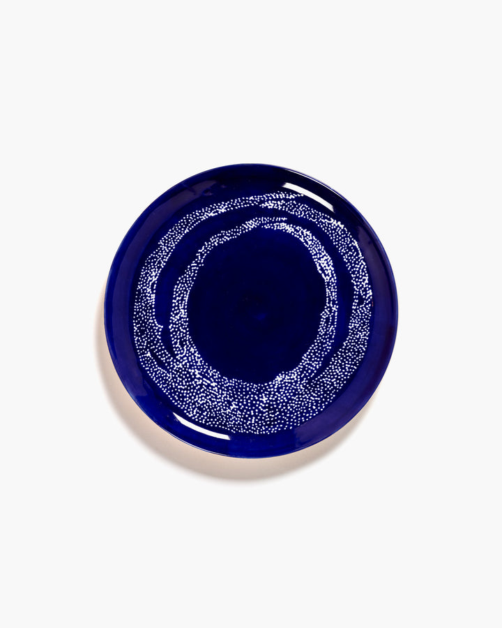 Serax - Ottolenghi - Bord L Donkerblauw Dots Wit Feast - Set van 2