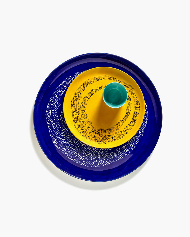 Serveerbord Donkerblauw Dots Wit Feast