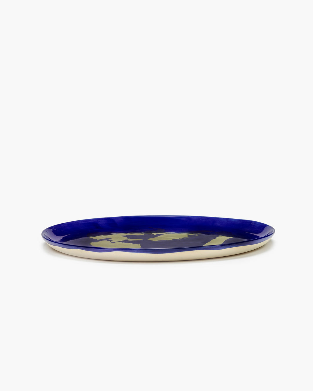 Serveerbord Donkerblauw Paprika Goud Feast