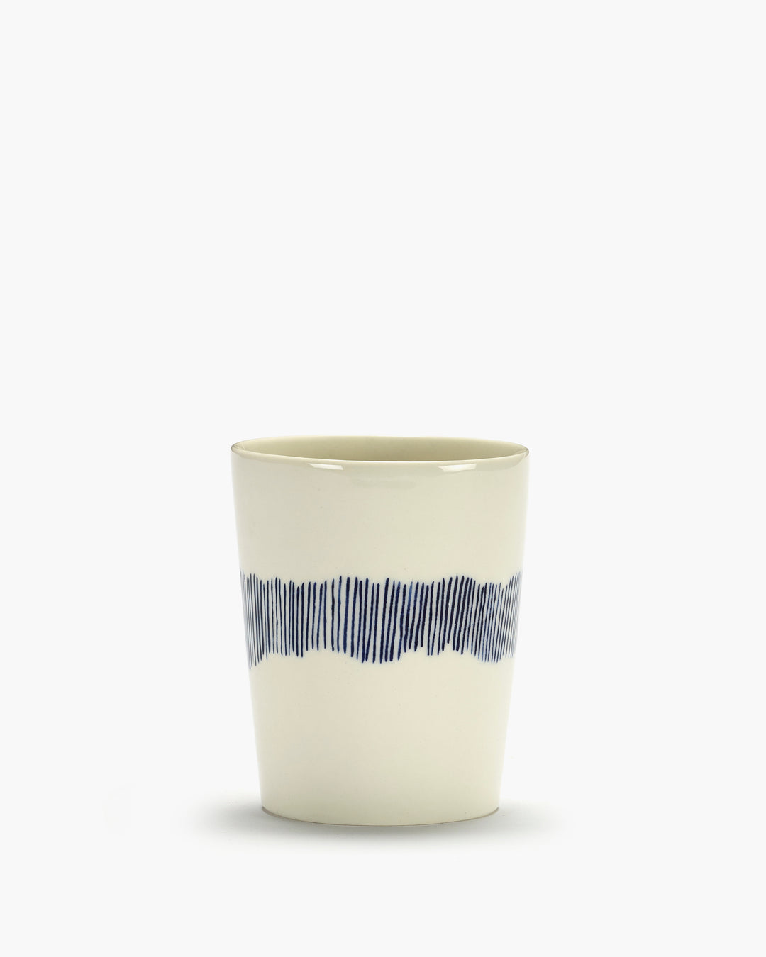 Serax - Ottolenghi - Theekop Wit Stripes Blauw Feast - Set van 4