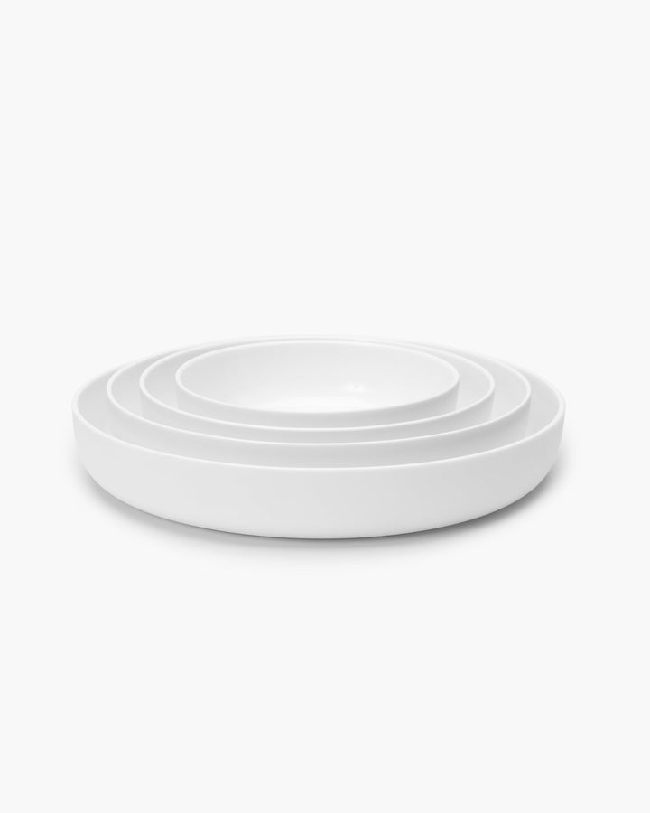 Diep Bord S Wit Base - Set van 4