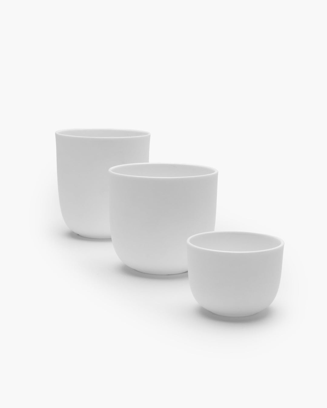 Espressokop zonder Oor Wit Base - Set van 4