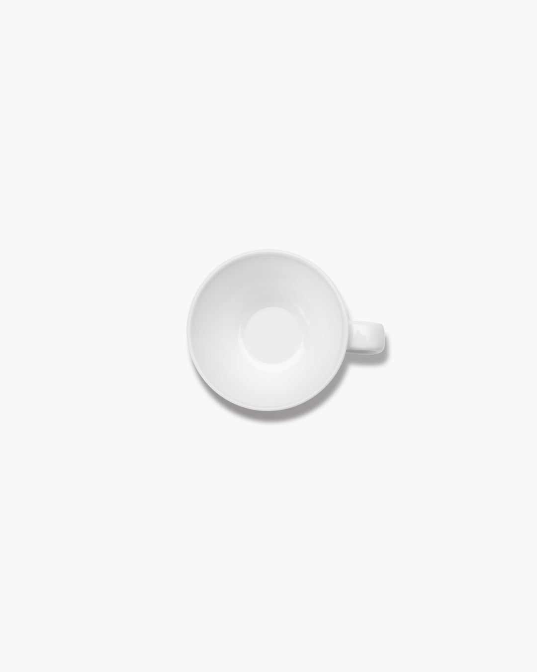 Espressokop Geglazuurd Wit Base - Set van 4