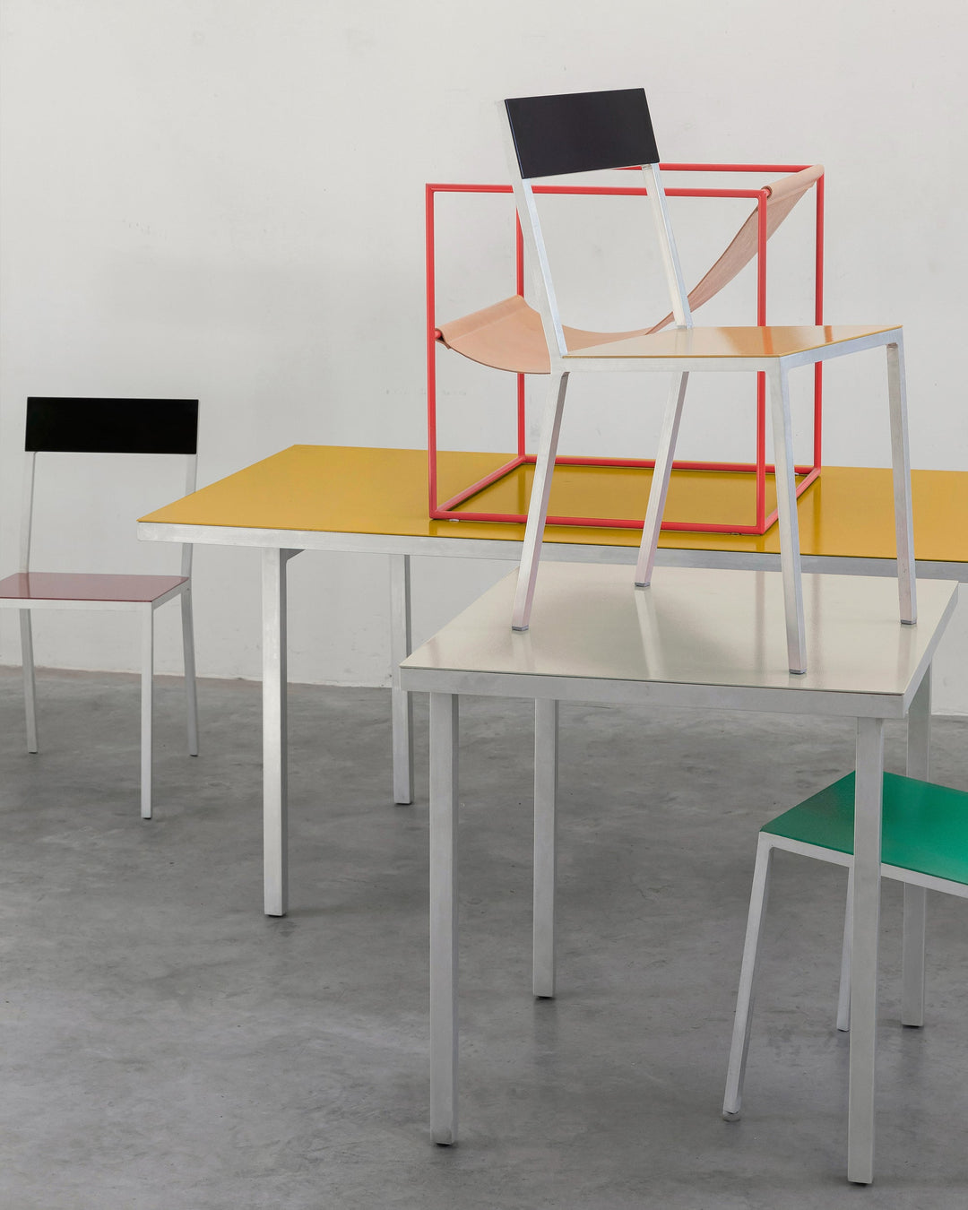 Eettafel M Geel Alu