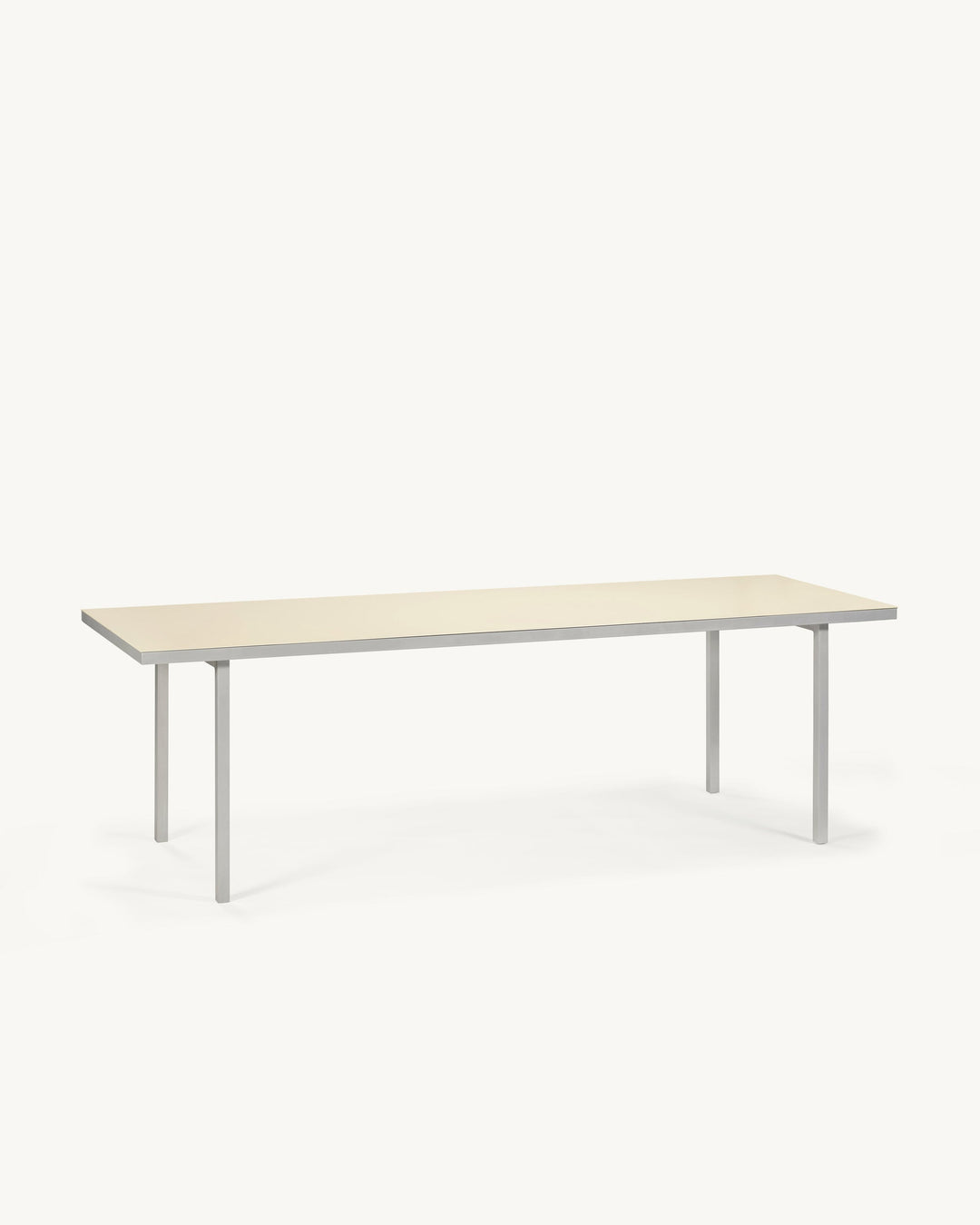 Eettafel L Ivoor Alu