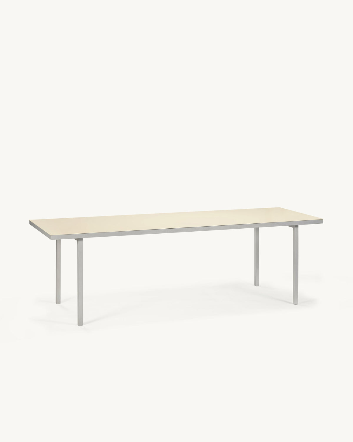 Eettafel L Ivoor Alu