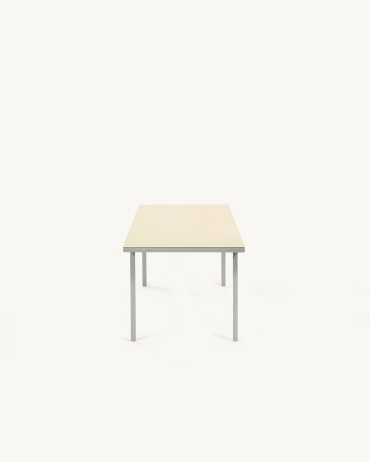 Eettafel L Ivoor Alu