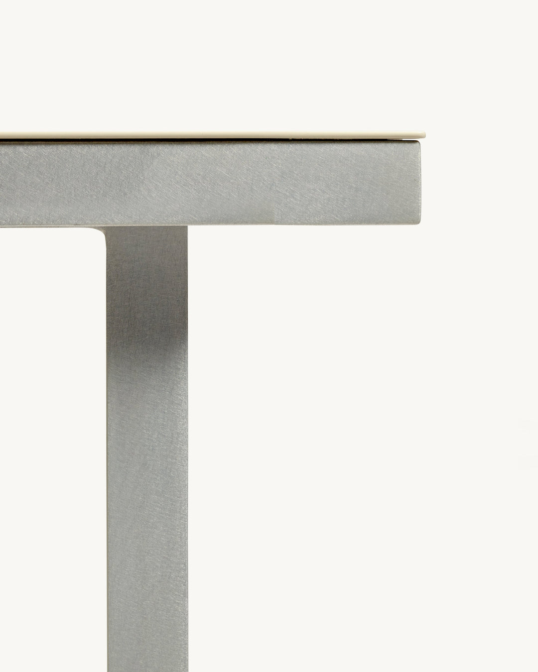 Eettafel L Ivoor Alu