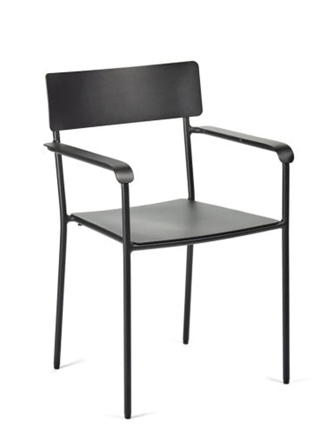 Eetstoel + Armleuningen Zwart August