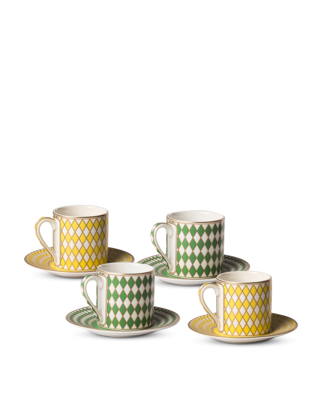 Polspotten - Espressoset Chess (set van 4)