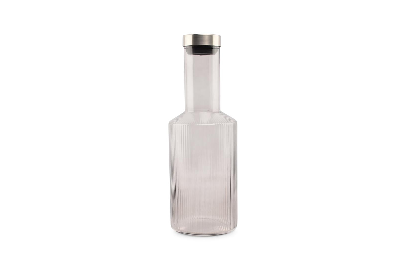 Fles met dop 100cl smoked Ray