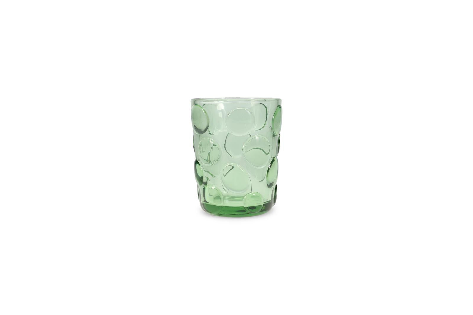 Glas 33cl groen Spot - set/4
