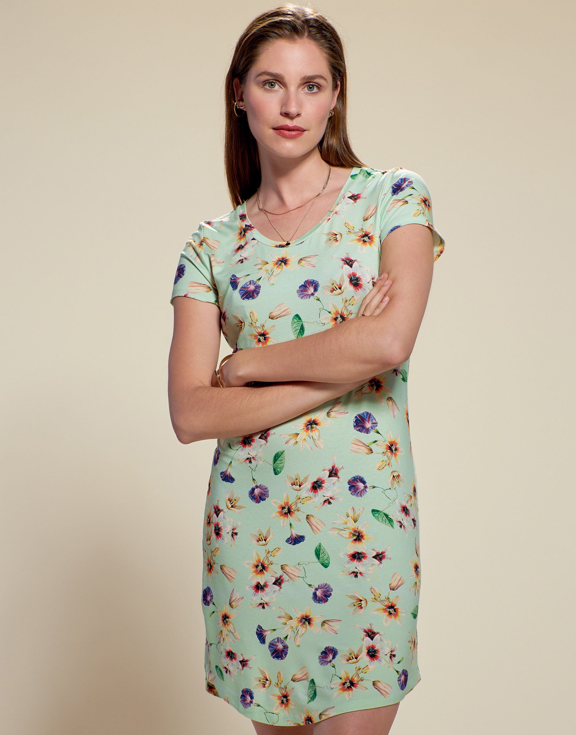 Isa Fiorre Nachthemd korte mouw - XL