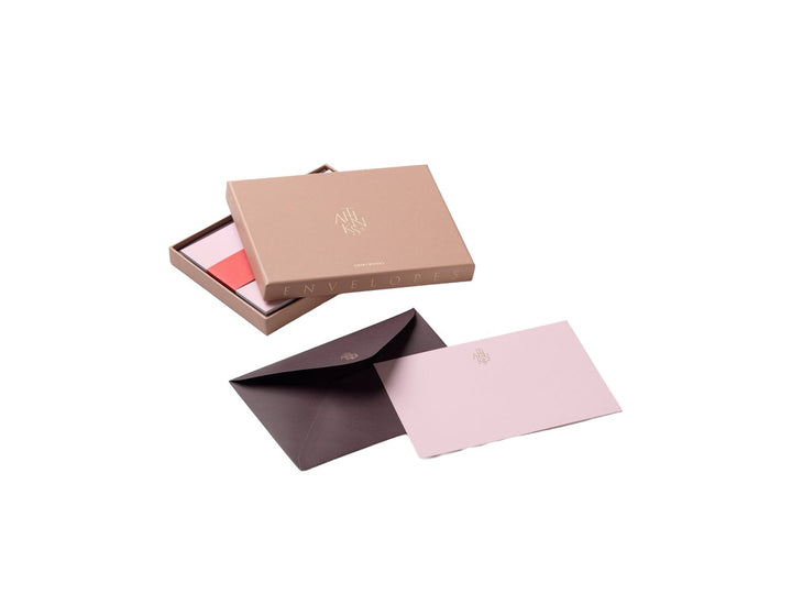 Kaart &amp; Enveloppe Set - Thanks - Beige