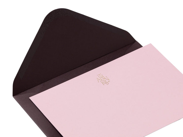 Kaart &amp; Enveloppe Set - Thanks - Beige