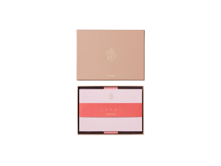 Kaart &amp; Enveloppe Set - Thanks - Beige