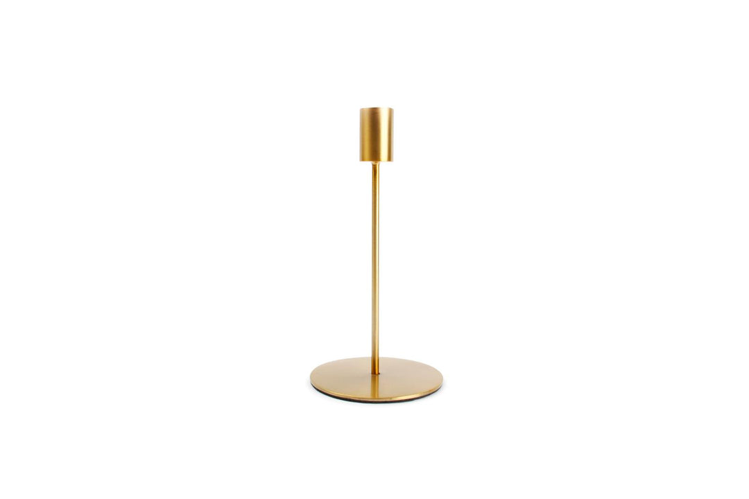Kandelaar 10xH20cm metaal goud Pillar