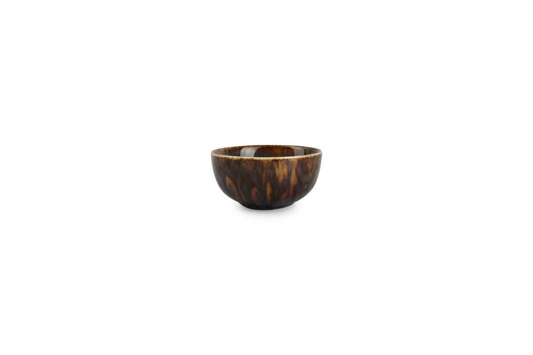 Kom 10xH4,5cm bruin/blauw Resto (set van 4) - Set van 6
